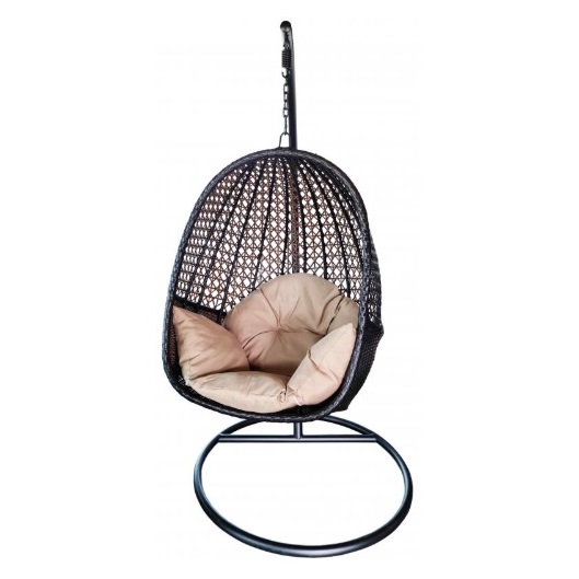 Šūpuļkrēsls ar spilvenu rotanga 110cm